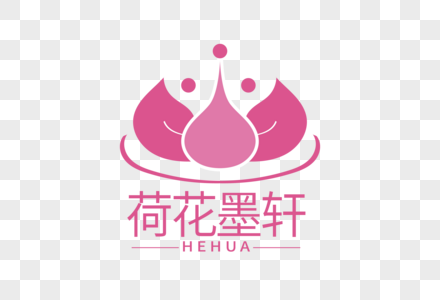 清新时尚荷花墨轩LOGO图片