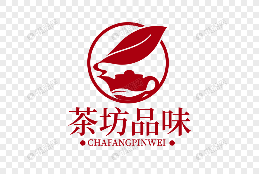 高端大气品茶坊品味LOGO设计图片