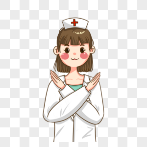 医护人员手绘元素素材