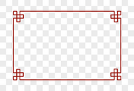 红色中式边框图片