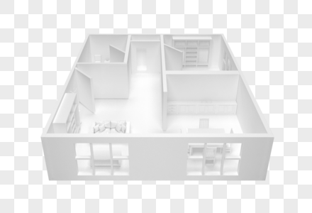 住宅内部模型图片