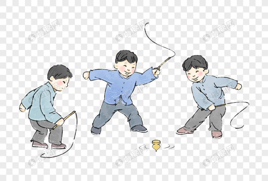 童年游戏抽陀螺