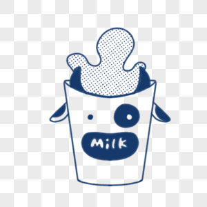 牛奶简笔画图片