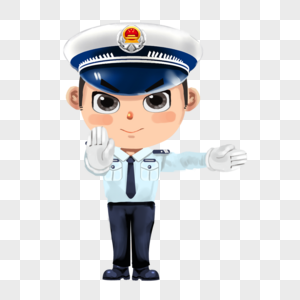 指挥交通警察抓人图片素材