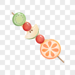 夏天水果冰糖葫芦装饰图案图片素材