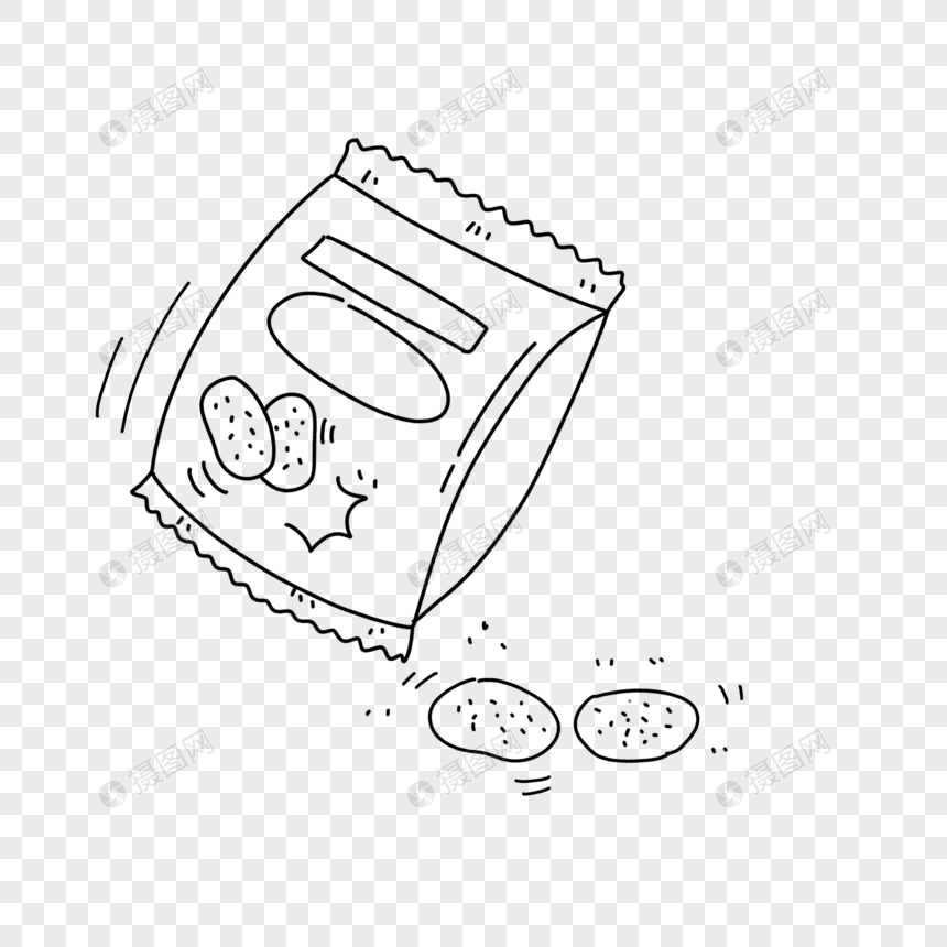 薯片简笔画