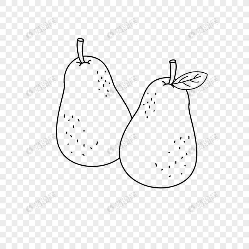 鸭梨简笔画