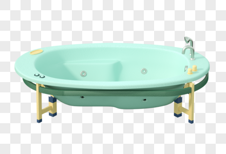 澡盆浴缸模型高清图片