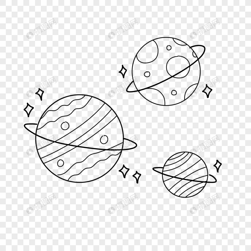 星球简笔画