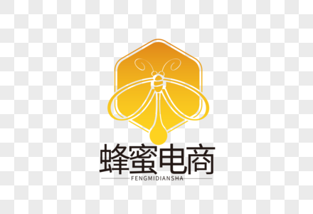 时尚大气蜂蜜电商LOGO高清图片