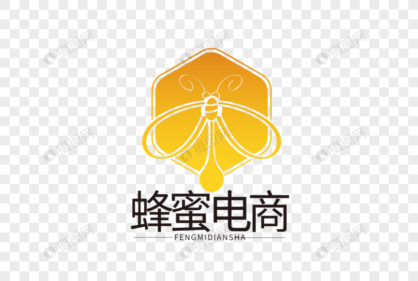 时尚大气蜂蜜电商LOGO图片