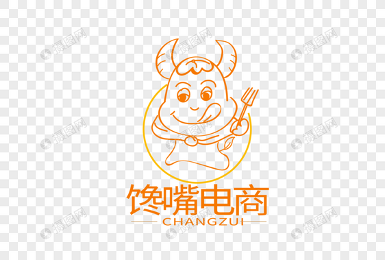 时尚大气馋嘴电商LOGO图片