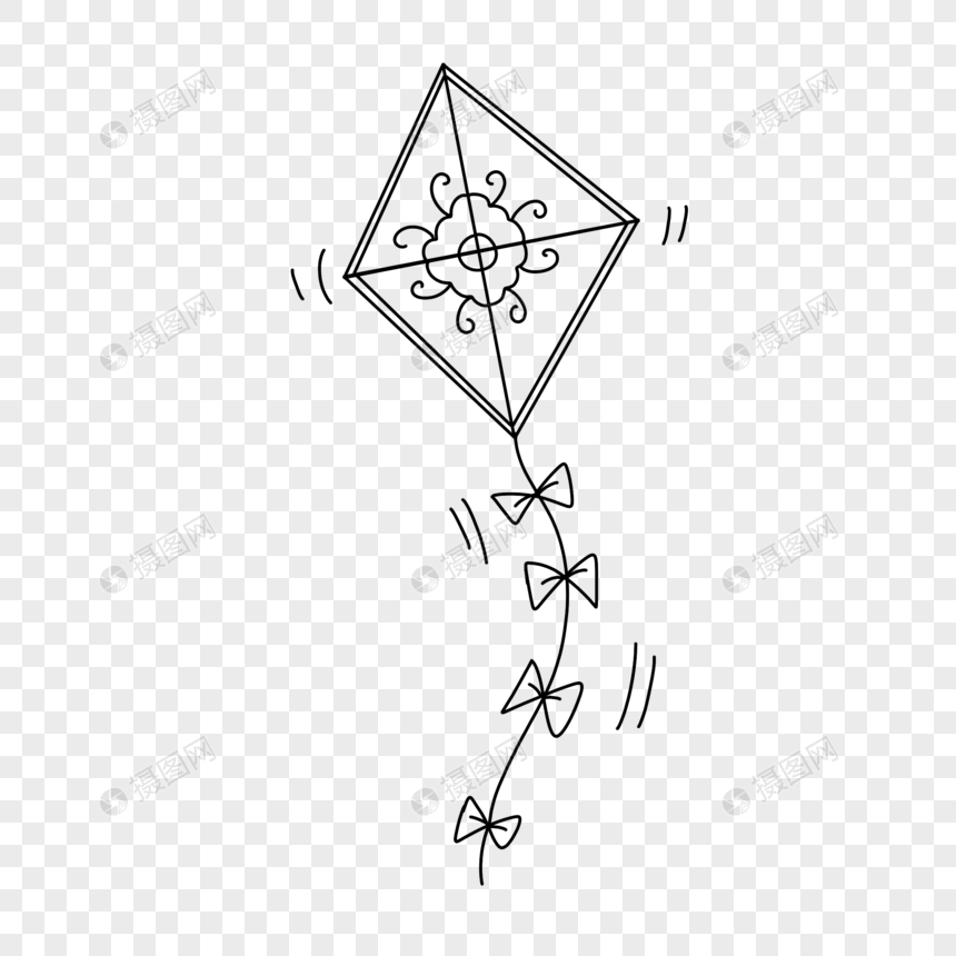风筝简笔画元素素材下载 正版素材 摄图网 风筝简笔画元素素材下载 正版素材 摄图网