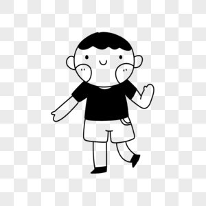 教师男孩简笔画图片