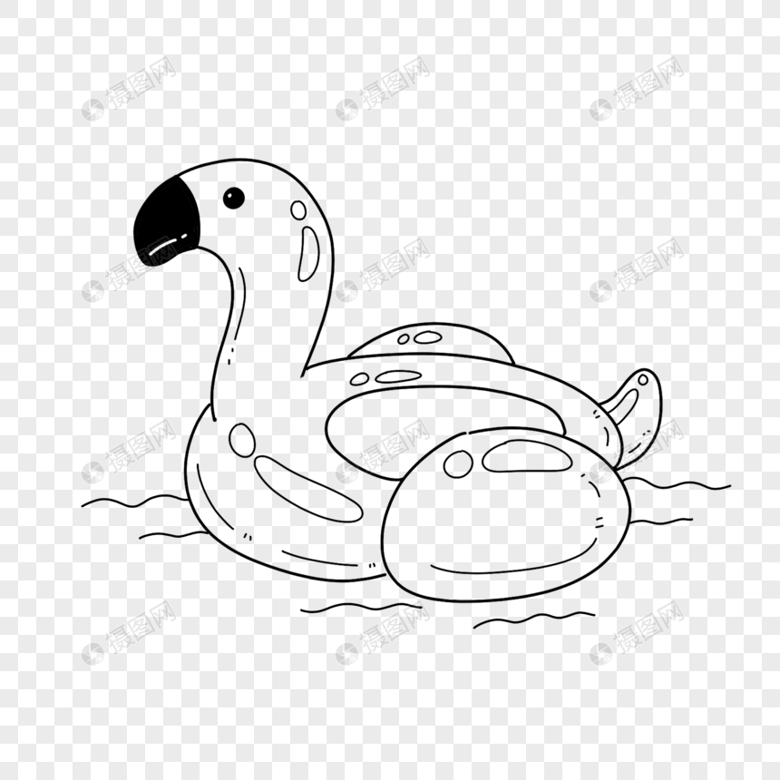 游泳圈简笔画
