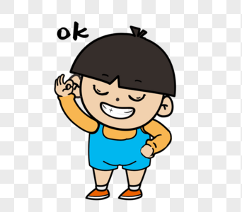 娃娃ok表情包图片素材