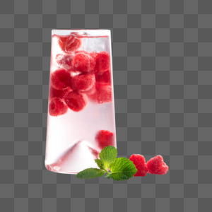清爽树莓饮料图片