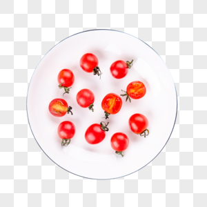 一盘圣女果番茄图片