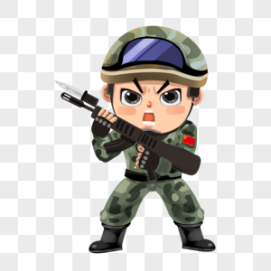 持枪武警图片