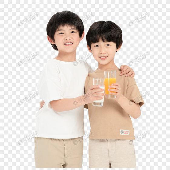 儿童喝牛奶形象图片
