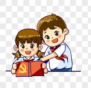 学生学习党章生素材图片