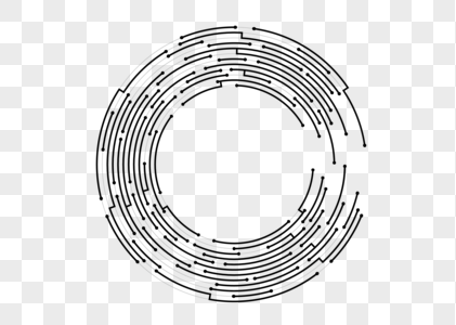 创意圆形科技电路图高清图片