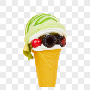 夏日冰淇淋球甜筒图片