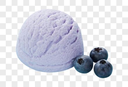 夏日蓝莓奶油冰淇淋球图片