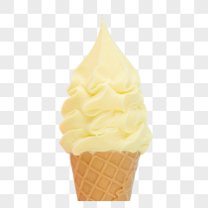 芒果奶油冰淇淋甜筒图片
