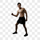 健身男性肌肉展示形象图片