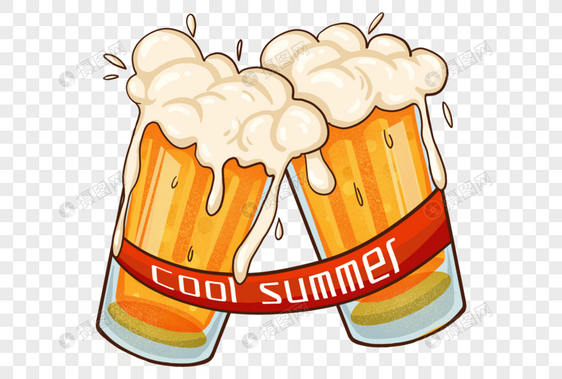 清凉夏日啤酒图片