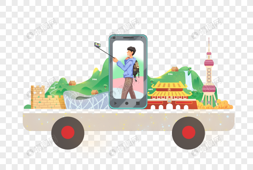 网红经济旅游主播图片