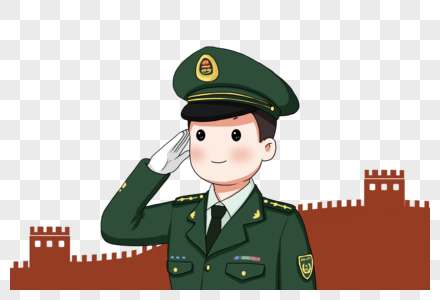敬礼的军人图片素材