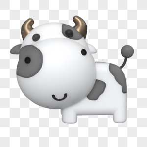 卡通牛组合图片