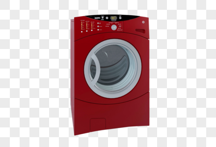 红色洗衣机滚筒红色高清图片
