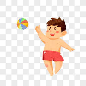 高清图片打水上排球的男孩高清图片从打水龙头和在山