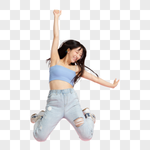 跳跃人物图片元素素材