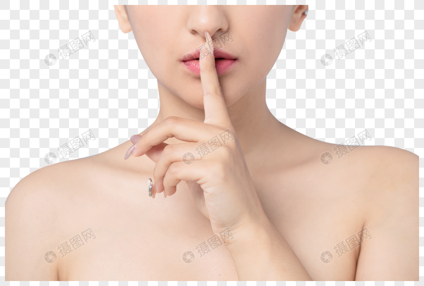 高冷女性嘘声手部特写元素素材下载 正版素材 摄图网 高冷女性嘘声手部特写元素素材下载 正版素材 摄图网