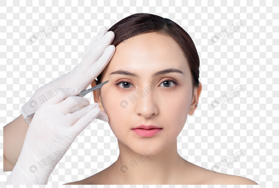 女性整容手术面部图片