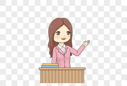讲课的女老师图片素材