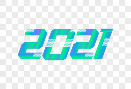 高端时尚2021数字字体设计图片