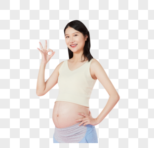 孕妇OK手势图片