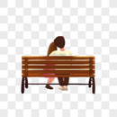 坐在椅子上的情侣图片