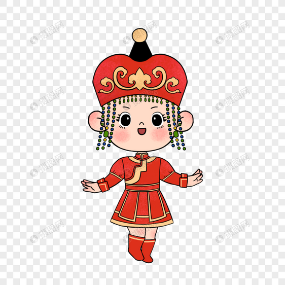 蒙古少女图片