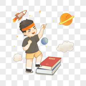 努力的学习图片