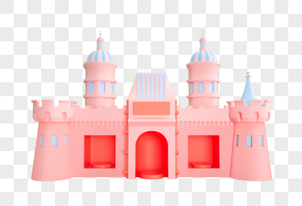 创意别墅立体城堡高清图片
