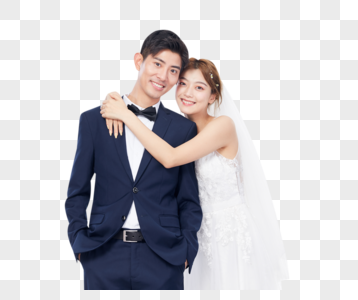 年轻夫妻婚纱照图片