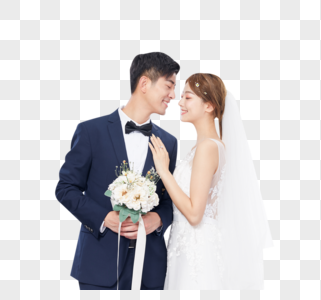 年轻夫妻婚纱照高清图片