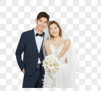 年轻情侣结婚幸福时刻图片