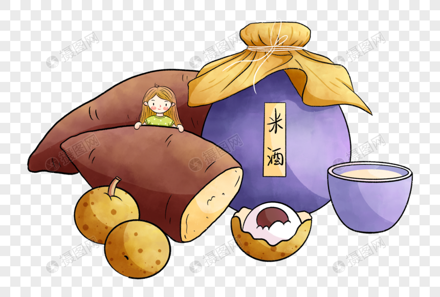 白露米酒与甘薯